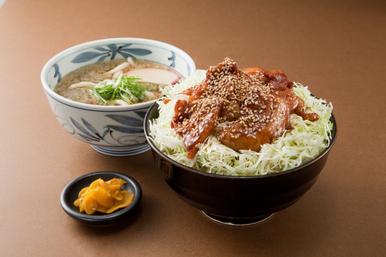 「里のうどん」バラ丼セット 「里のうどん」バラ丼セット