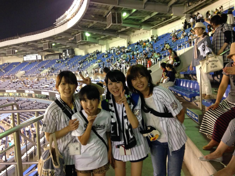 マリンスタジアムでの写真 マリンスタジアムでの写真