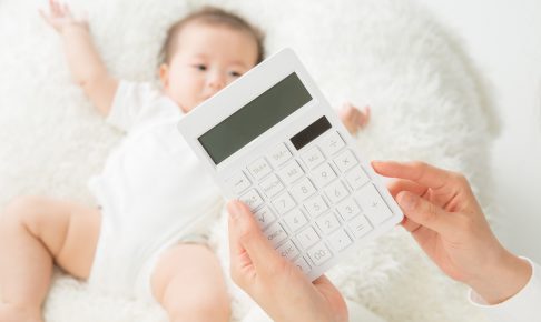 電卓と赤ちゃん